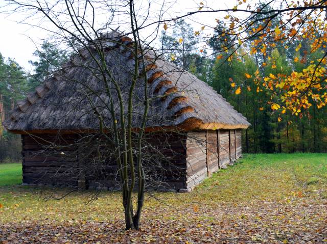 Stodoła z Sannik z końca XIX w.