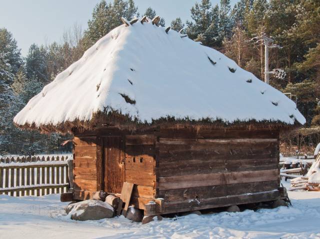 Barn in Tymianek-Buci from XIX century